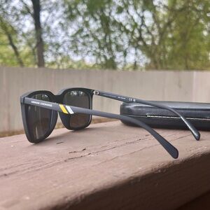 Armani Exchange Black and Yellow Sunglasses